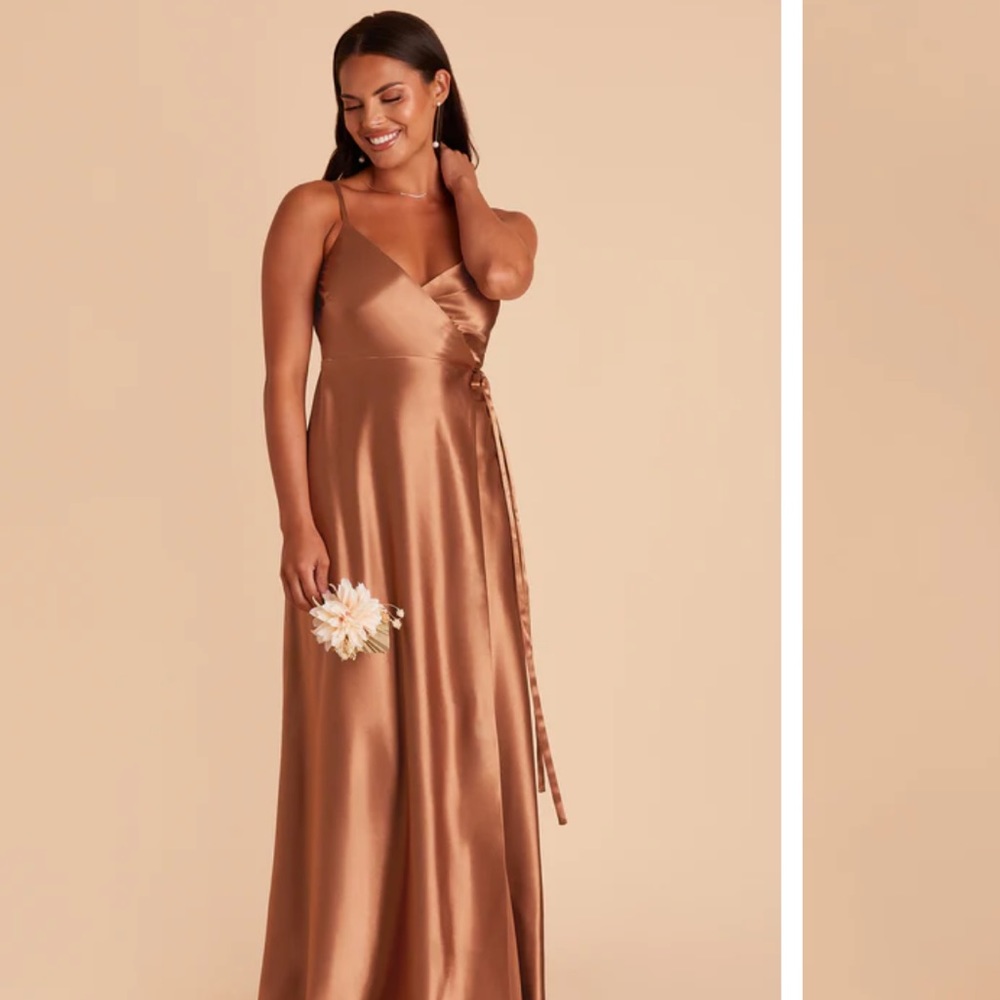Birdy Grey Cindy satin dress in Rust